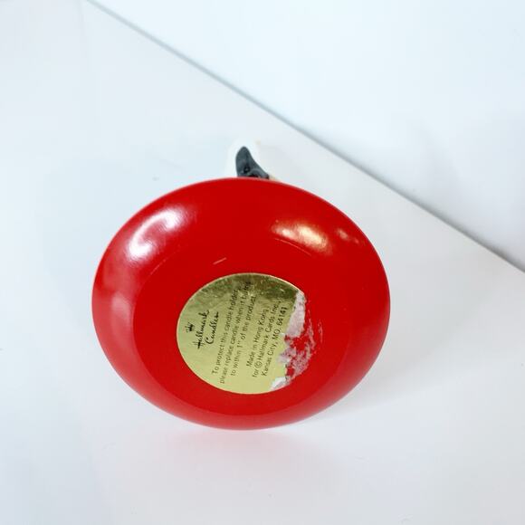 Vintage Hallmark Santa Claus Figurine Candle Hugger Holder Ceramic Christmas - Picture 4 of 8